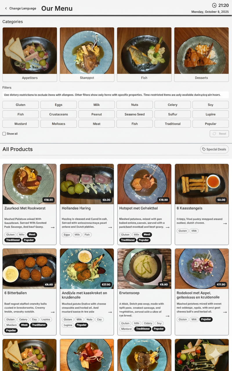 Interactieve Menu Interface